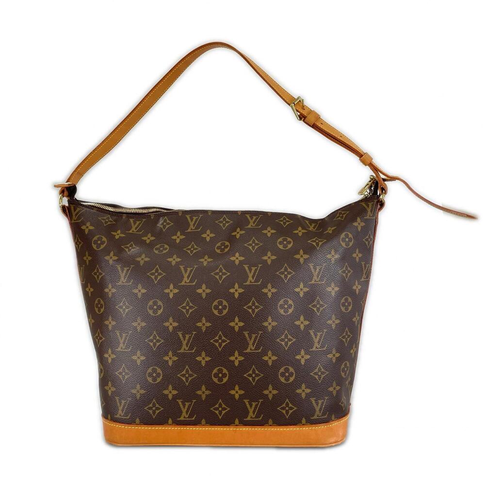 LOUIS VUITTON Authentic Brown Monogram Canvas Shoulder Bag